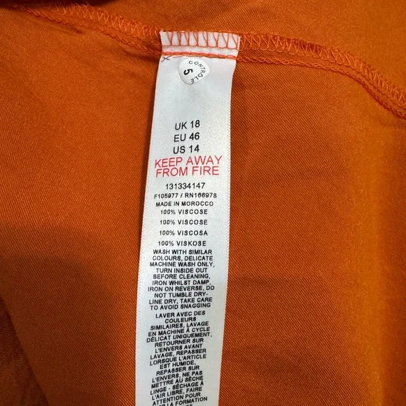 Topshop Burnt Orange Maxi Skirt - Picture 6 of 6